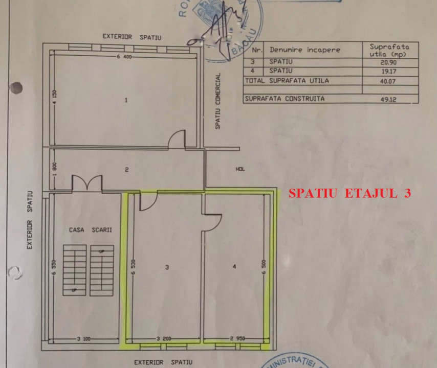 Spatii birouri de vanzare, ultracentral, str. Mihai Viteazu, Bacau