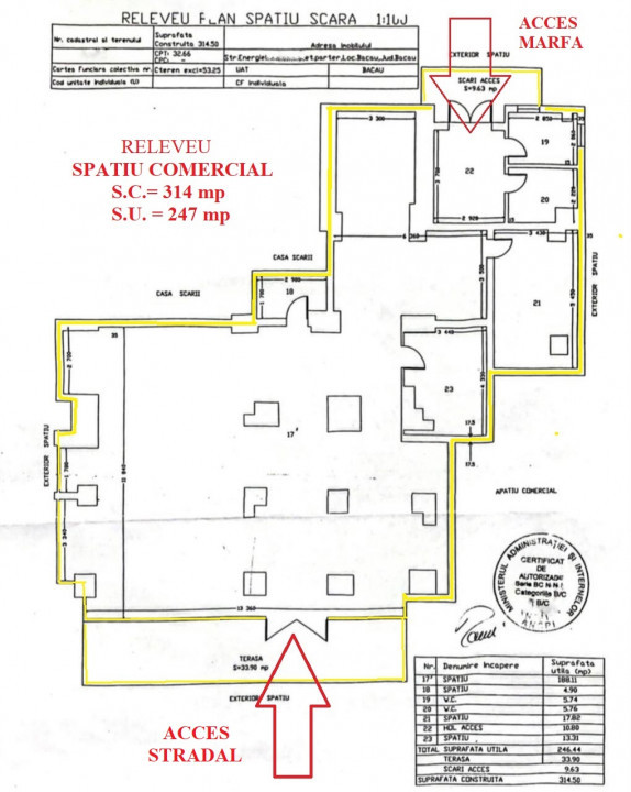 Spatiu comercial de vanzare, stradal, str. Energiei, Bacau