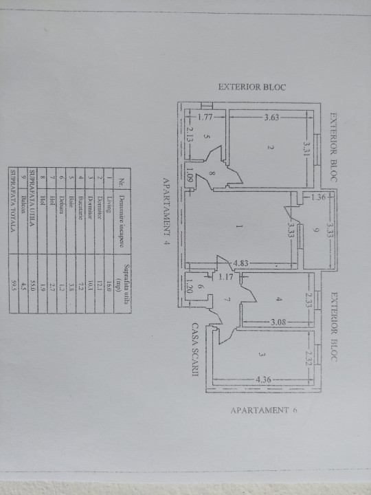 APARTAMENT 3 CAMERE ET 1 MIHAI EMINESCU