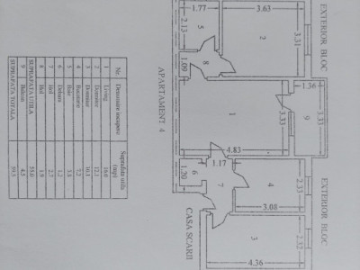 APARTAMENT 3 CAMERE ET 1 MIHAI EMINESCU