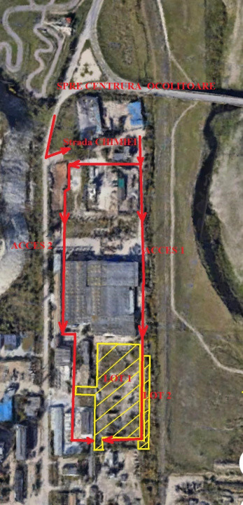 Teren industrial 14.740 mp, de vanzare, autorizatie constr., str Chimiei, Bacau