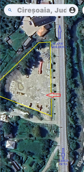 Teren de vanzare 2.631 mp,  Slanic Moldova - Ciresoaia, Bacau