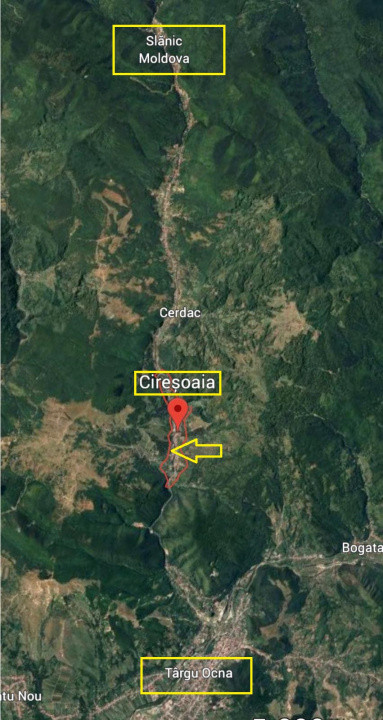 Teren de vanzare 2.631 mp,  Slanic Moldova - Ciresoaia, Bacau