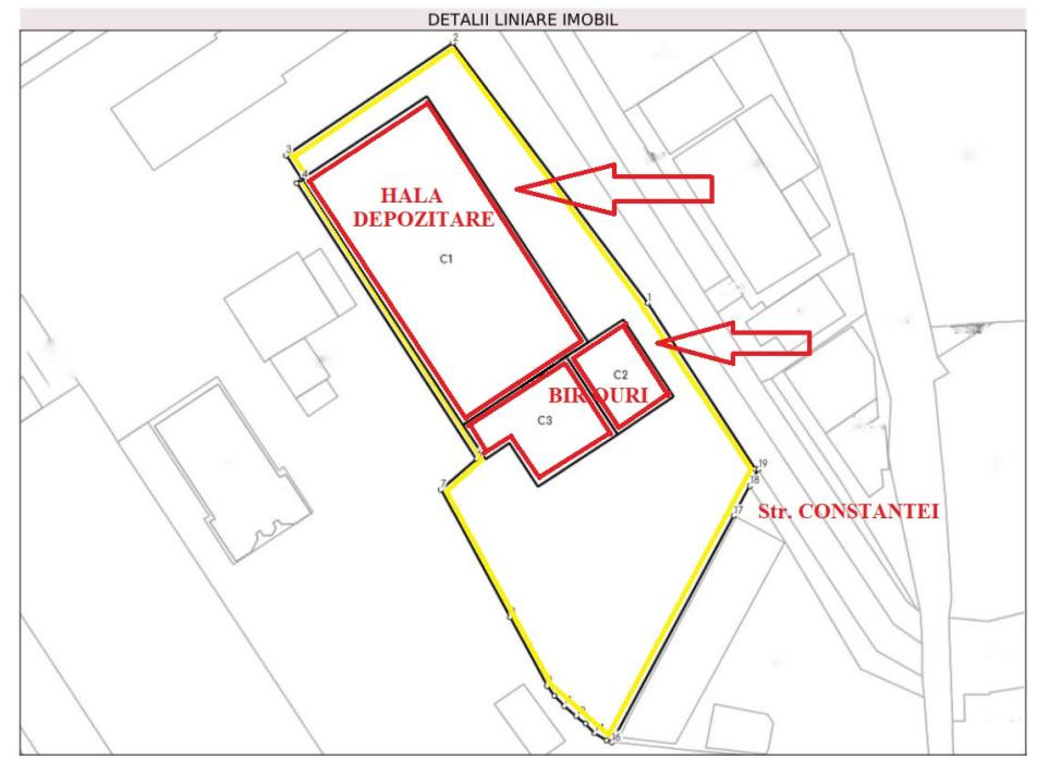 Hala 1600 mp si teren 4000 mp de vanzare,  BACAU, Str. Constantei(Alexei Tolstoi