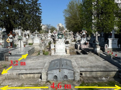 Cavou de vanzare  in Cimitirul Central Bacău