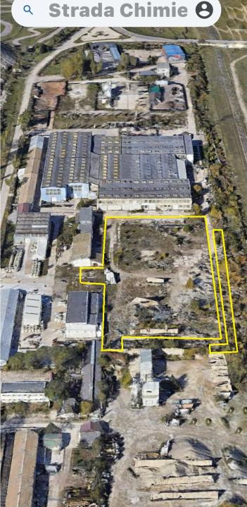 Teren industrial 14.740 mp, de vanzare, autorizatie constr., str Chimiei, Bacau