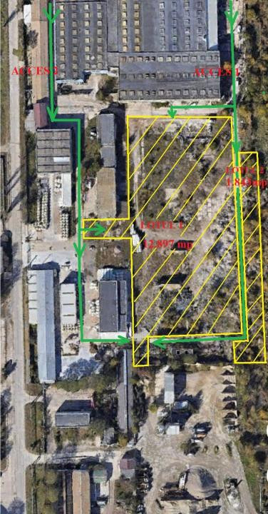 Teren industrial 14.740 mp, de vanzare, autorizatie constr., str Chimiei, Bacau