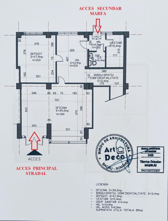 Spatiu comercial ULTRACENTRAL de inchiriat, Bacau