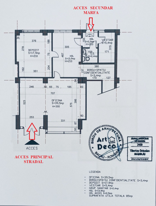 Spatiu comercial ULTRACENTRAL de inchiriat, Bacau