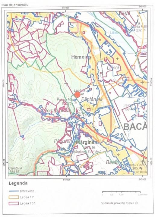 Teren 3692 mp de vanzare, loc. Hemeius-Fantanele, jud. Bacau