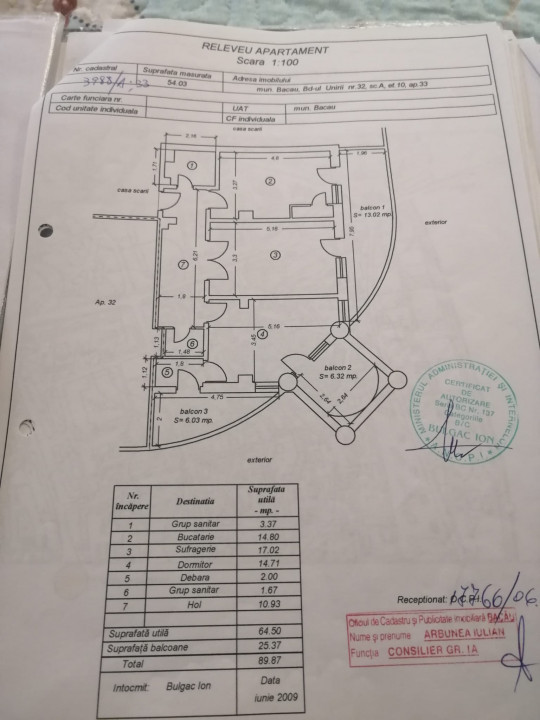 Apartament de vânzare super spatios blv.Unirii 